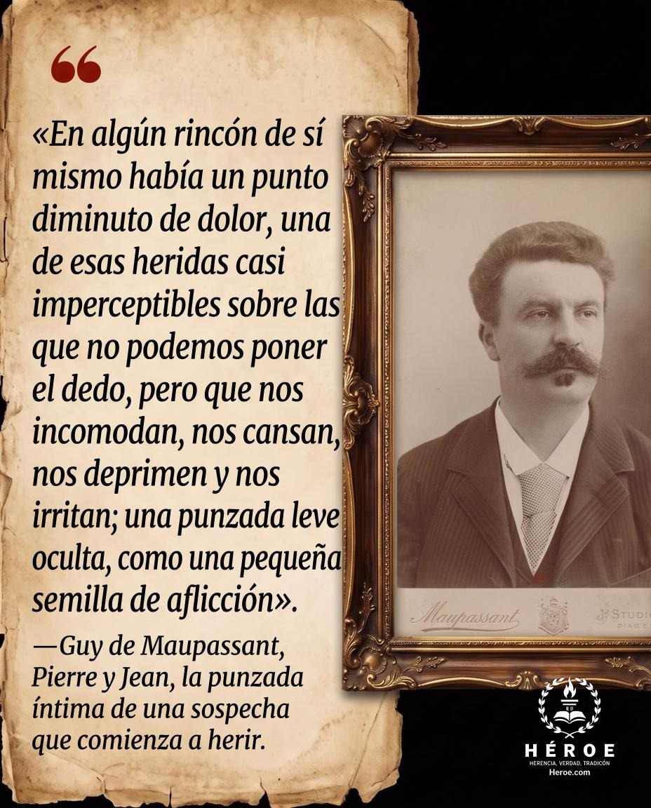 «En algún rincón de sí mismo había un punto diminuto de dolor, una de esas heridas casi imperceptibles sobre las que no podemos poner el dedo, pero que nos incomodan, nos cansan, nos deprimen y nos irritan; una punzada leve y oculta, como una pequeña semi